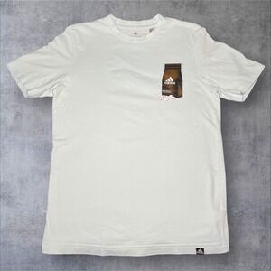 Adidas Coffee T-Shirt Size Small Light Blue Great Condition